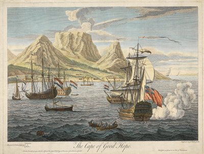 The Cape of Good Hope, pub. c. 1731 by Samuel after and Lambert Scott